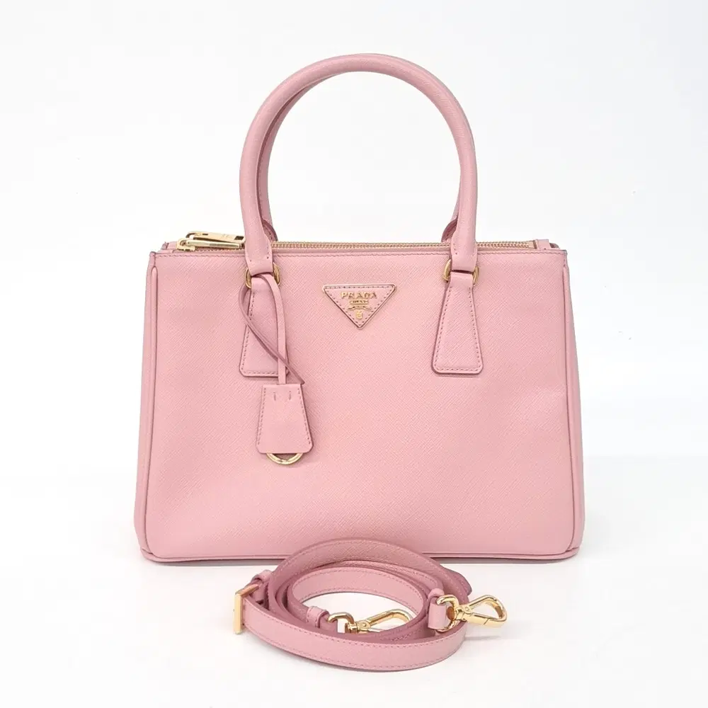 Prada Saffiano Luxe Tote And Shoulder Bag (1Ba863)
