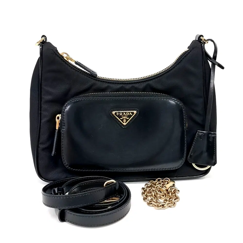 Prada Re-Nylon Brushed Shoulder Bag