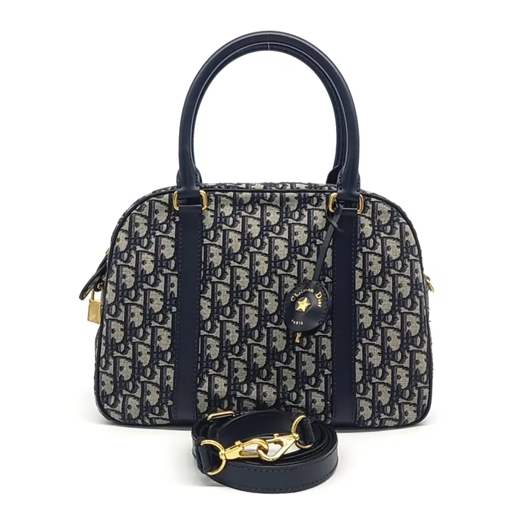 Christian Dior Oblique Tote And Shoulder Bag