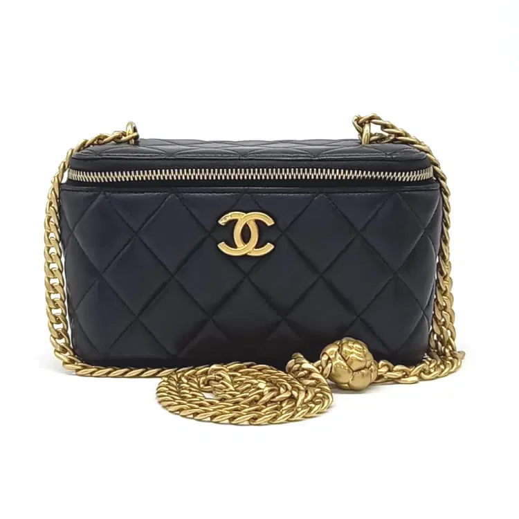 Chanel Camellia Golden Ball Vanity Small Crossbody Bag-Hover-Image