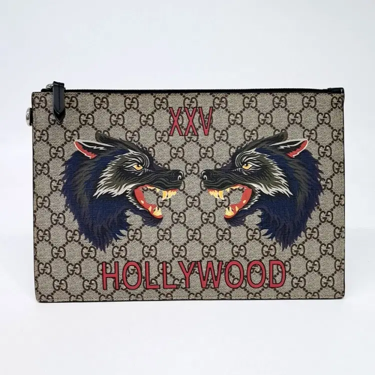 Gucci Gg Supreme Clutch (473904)-Hover-Image