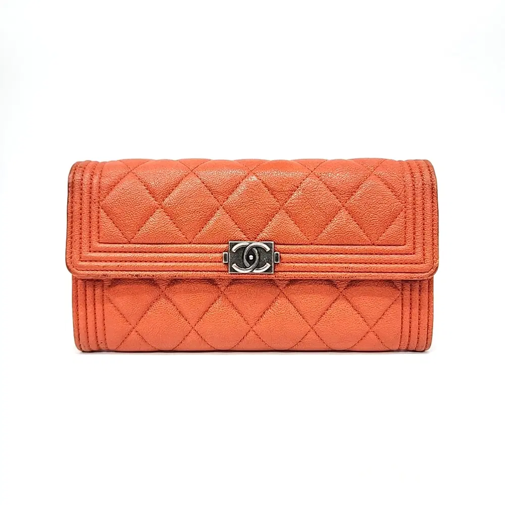Chanel Caviar Boy Long Wallet A80286