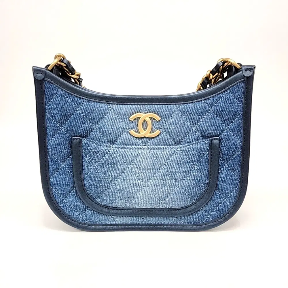 Chanel Denim Hobo Bag As4666