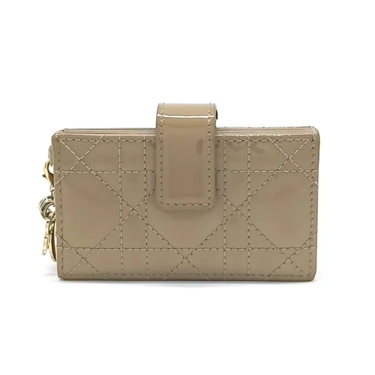 Christian Dior Patent Cannage Accordion Card Wallet-Hover-Image