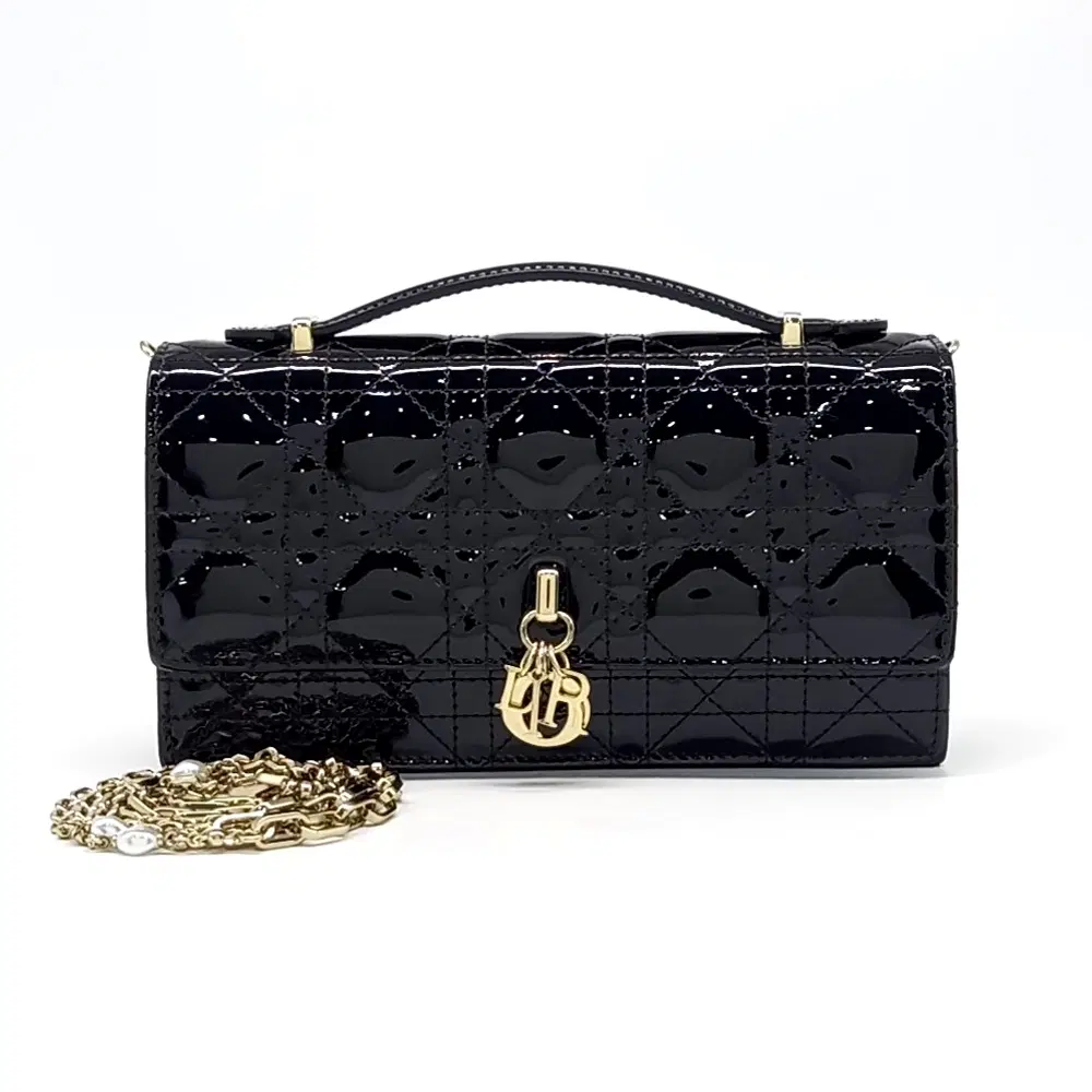 Christian Dior Patent My Dior Top Handle Mini Bag