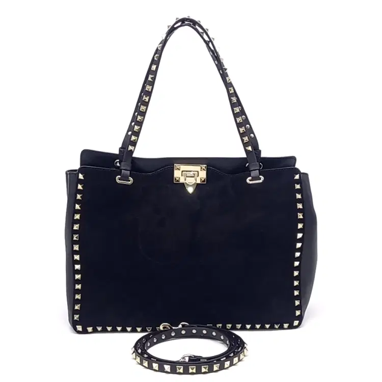 Valentino Rockstud Tote And Shoulder Bag-Hover-Image