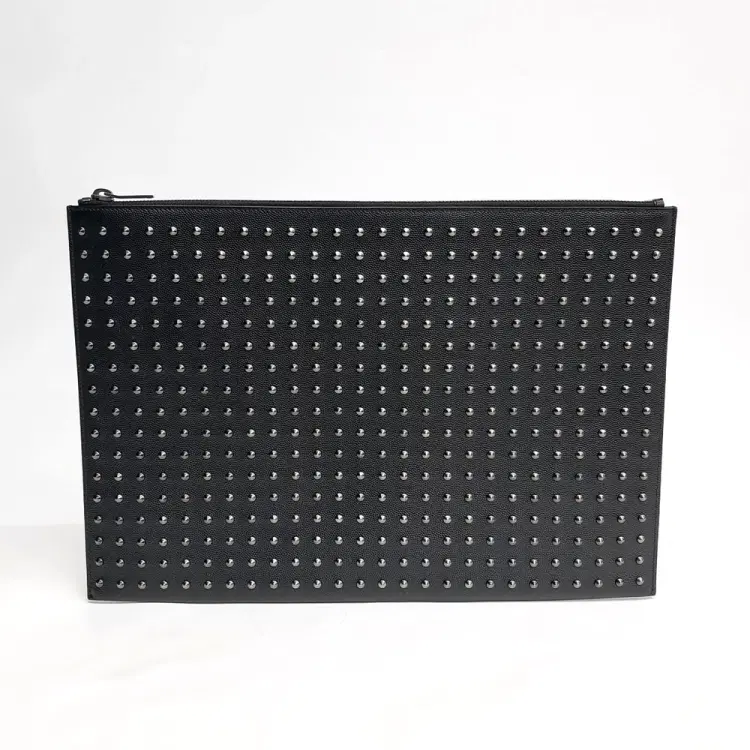 Saint Laurent Studded Clutch (361521)-Hover-Image