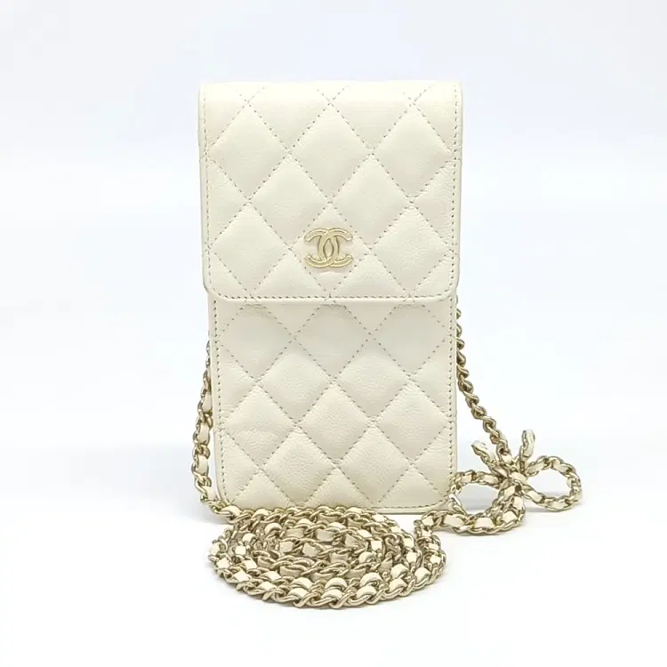 Chanel Caviar Phone Holder And Crossbody Bag-Hover-Image