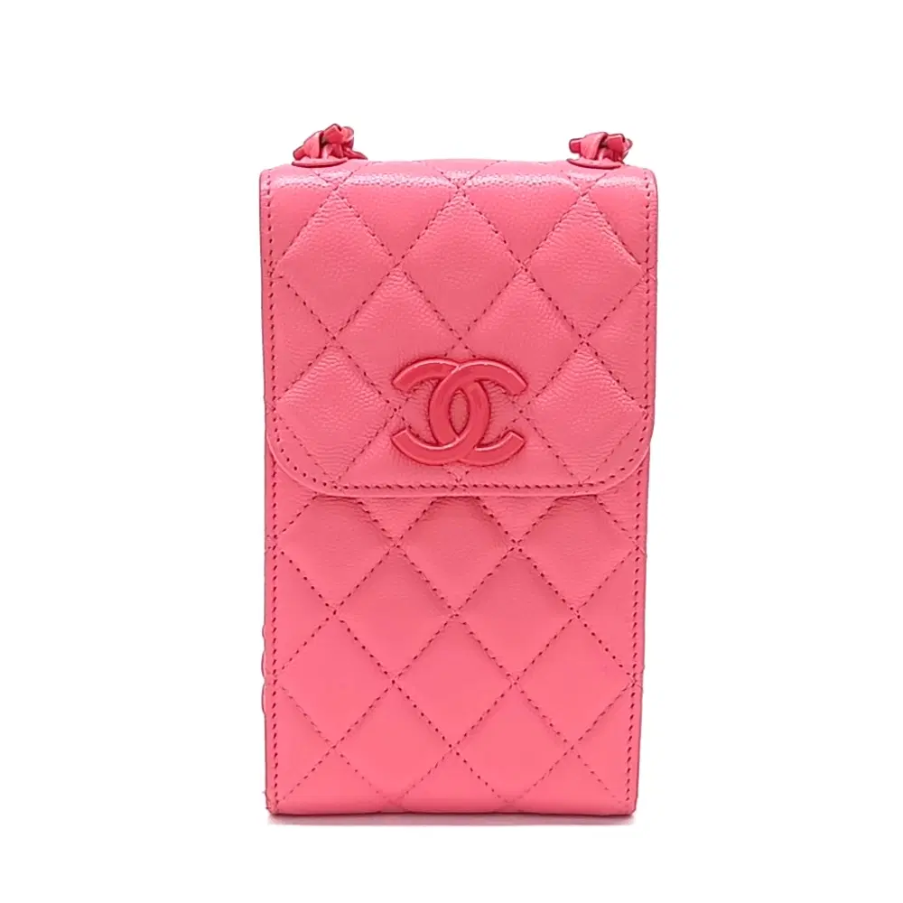 Chanel Phone Holder And Chain Crossbody Bag