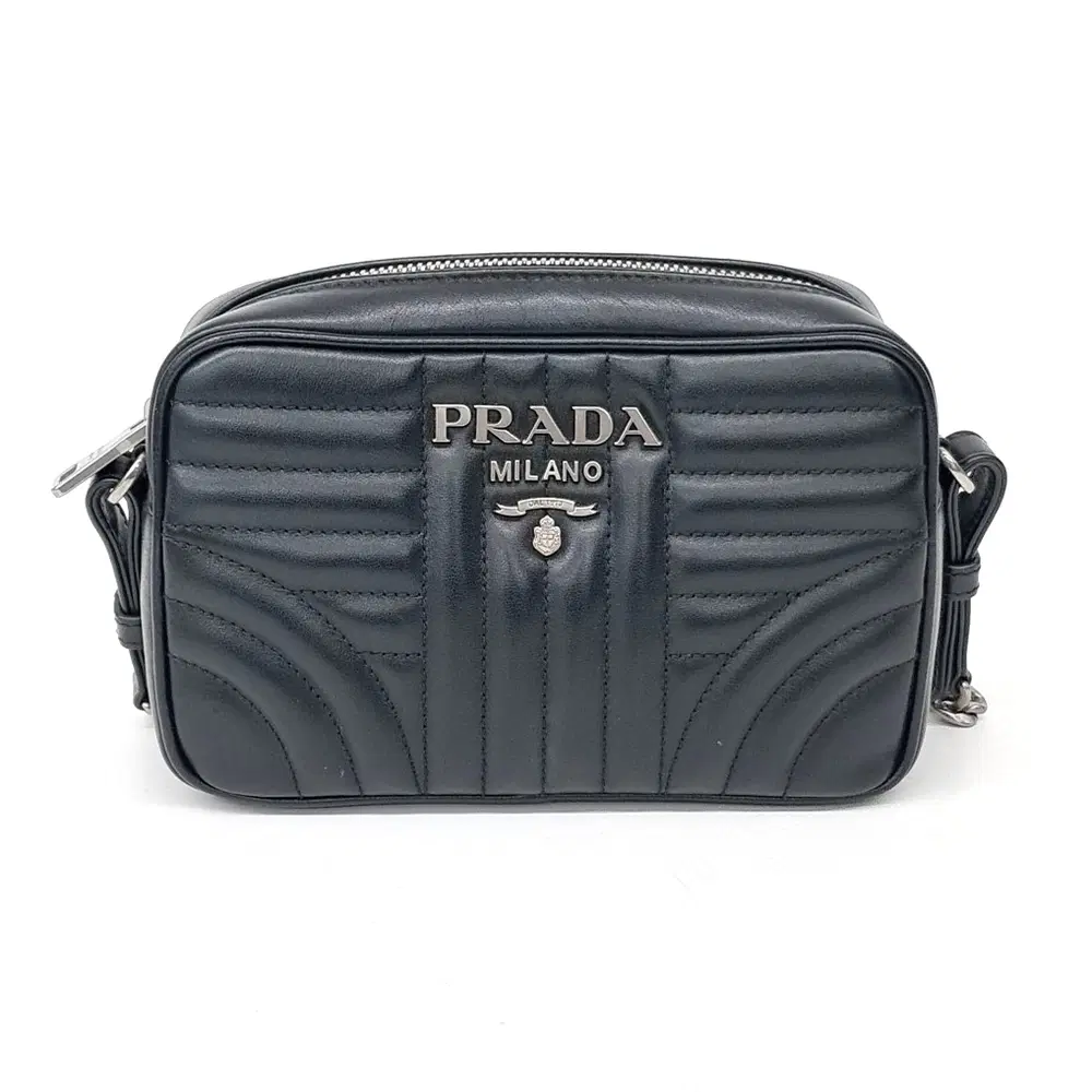 Prada Soft Calf Diagramme Crossbody Bag