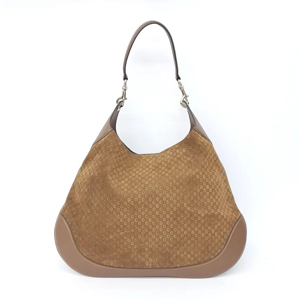 Gucci Suede B Medium Shoulder Bag (815924)