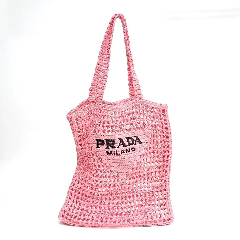 Prada Raffia Tote Bag