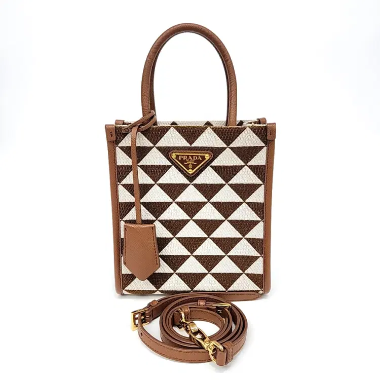 Prada Symbole Jacquard Mini Tote And Crossbody Bag (1Ba355)-Hover-Image
