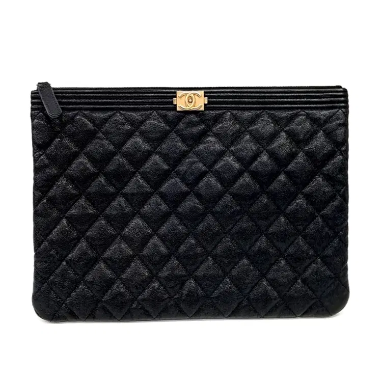 Chanel Caviar Boy Clutch New Medium-Hover-Image