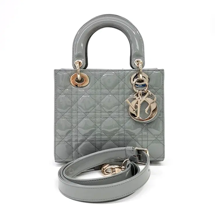 Christian Dior Patent Cannage Lady Dior Bag Small M0531-Hover-Image