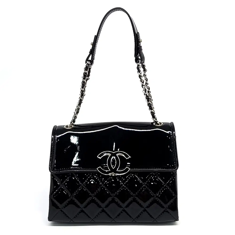 Chanel Patent Hampton Flap Shoulder Bag