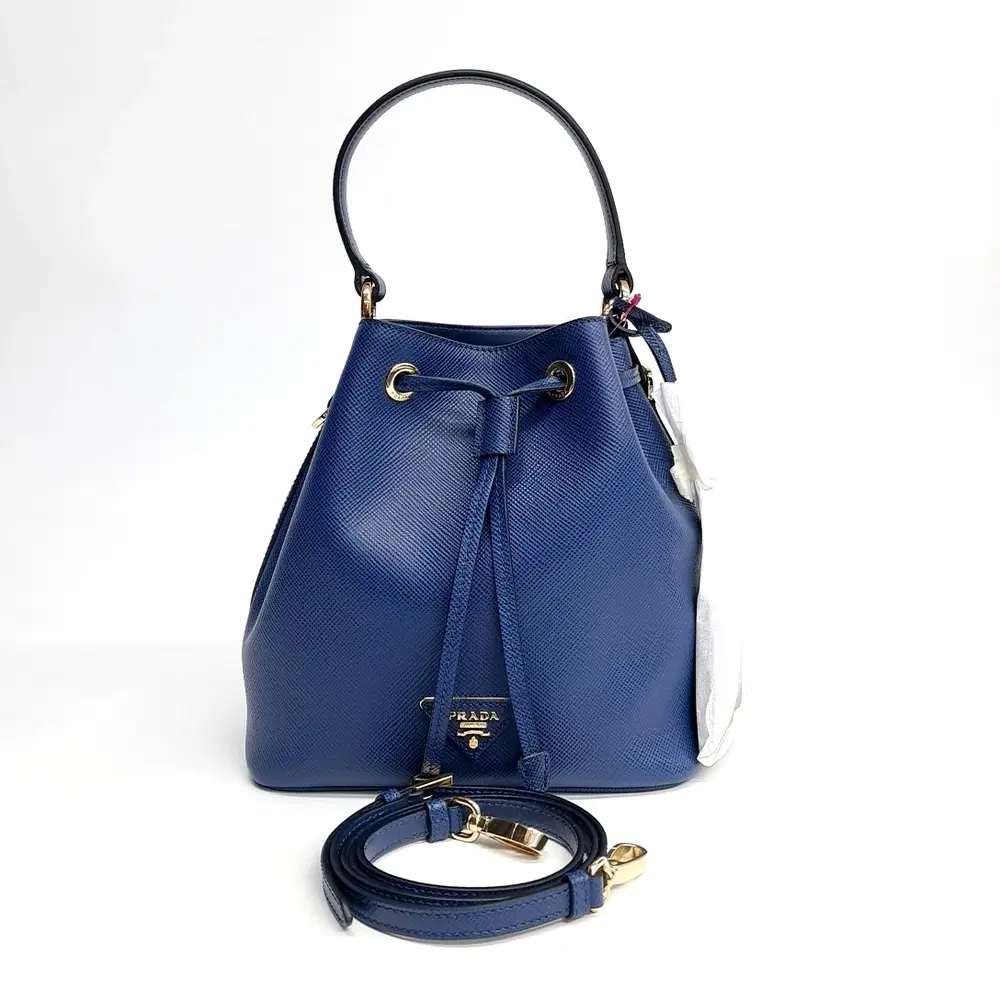 Prada Saffiano Bucket Tote And Crossbody Bag (1Be032)