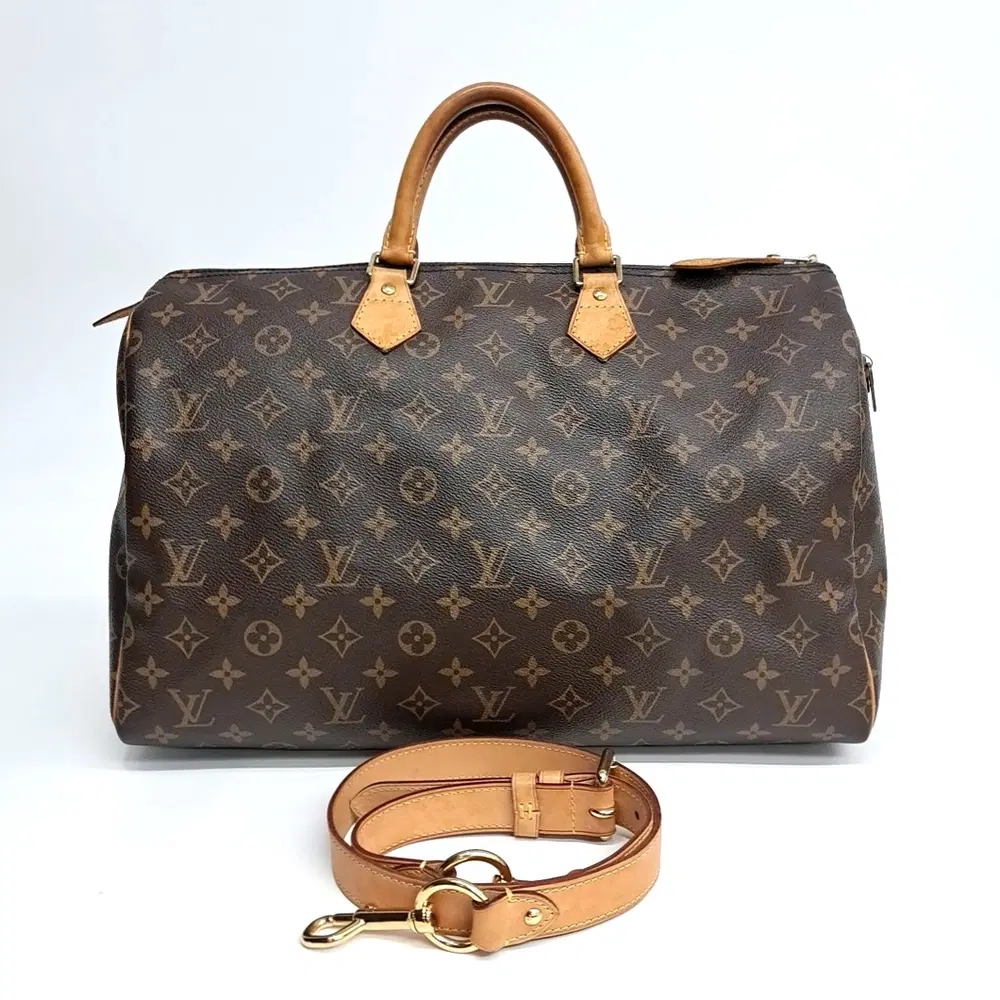 Louis Vuitton Monogram Speedy 40 + Strap