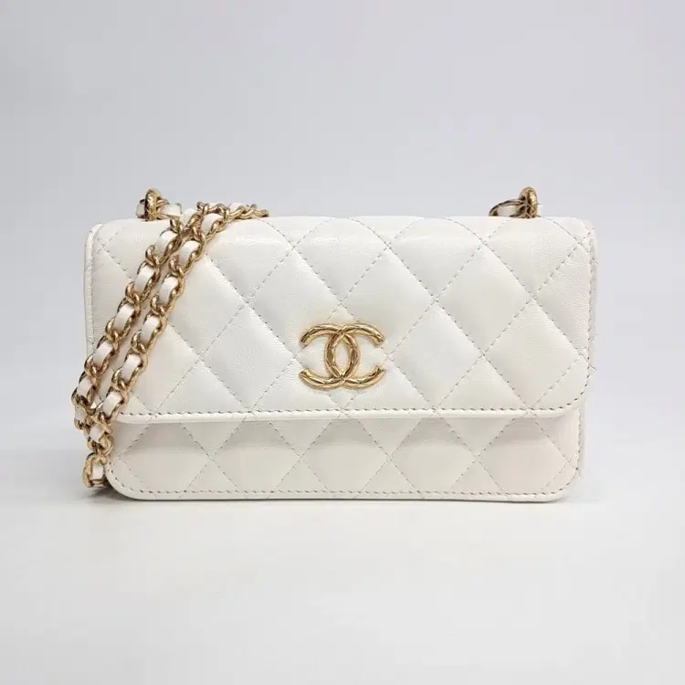 Chanel Lambskin Phone Holder Shoulder And Crossbody Bag-Hover-Image