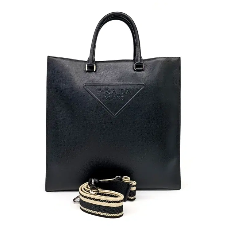 Prada Saffiano Tote & Shoulder Bag-Hover-Image