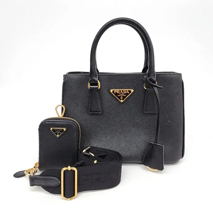 Prada Saffiano Lux Tote & Crossbody Bag (1Ba296)-Hover-Image
