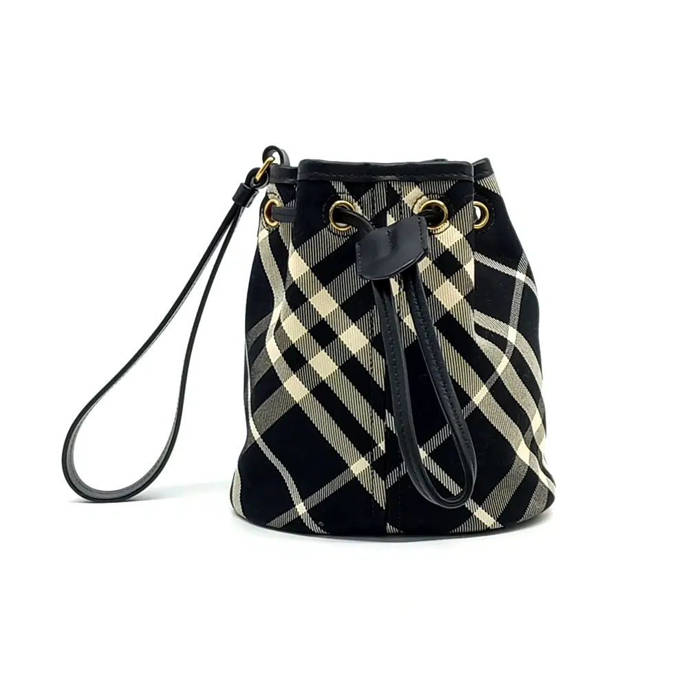 Burberry Drawstring Bucket Pouch