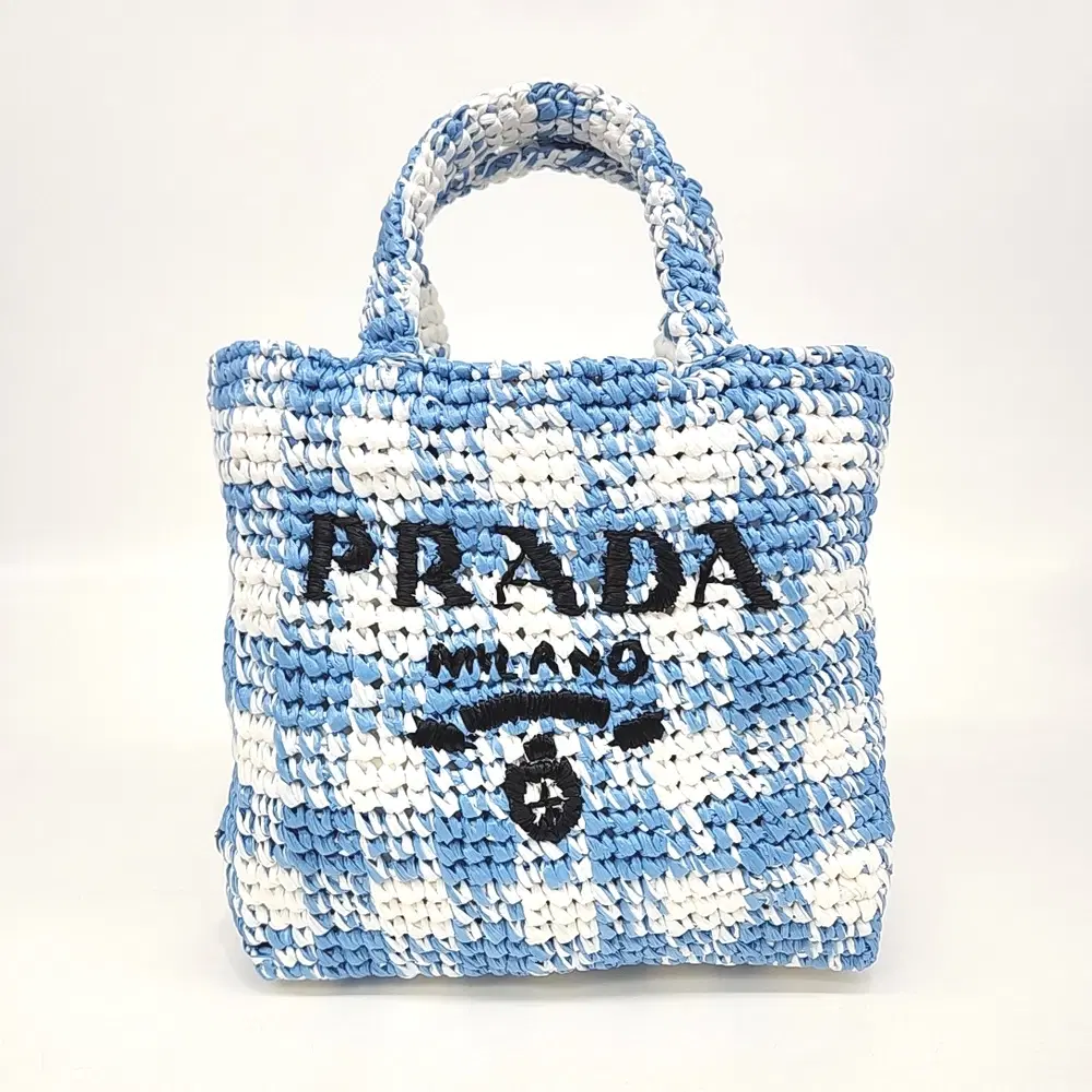 Prada Raffia Tote Bag (1Bg422)