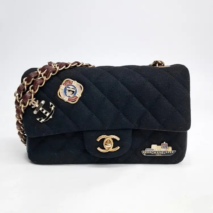 Chanel Fabric Charm-Embellished New Mini Crossbody Bag-Hover-Image