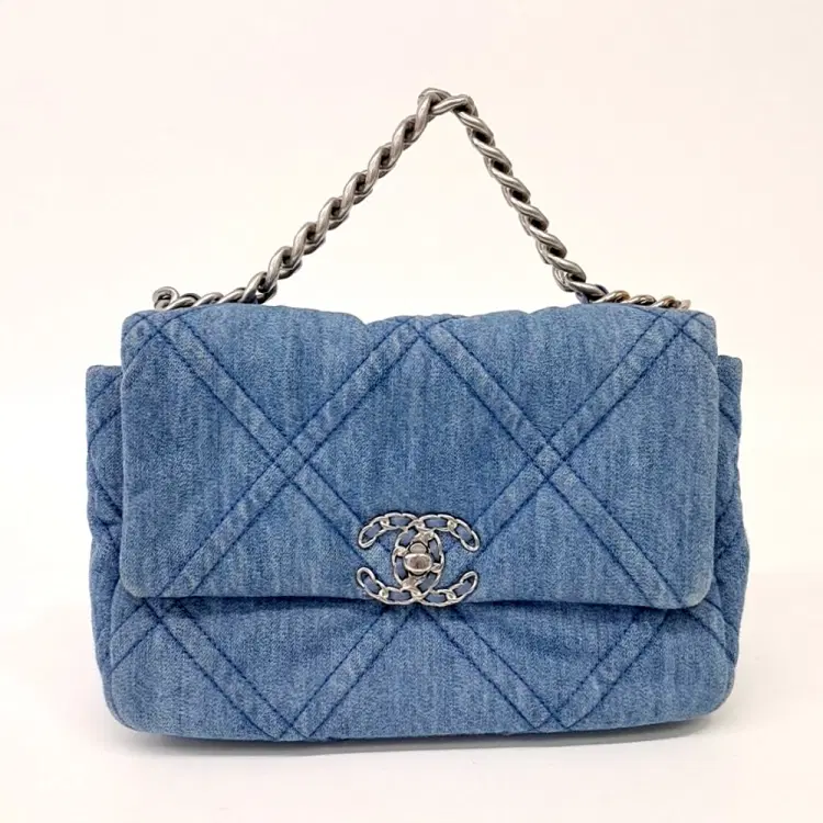 Chanel Denim 19 Flap Bag Small-Hover-Image
