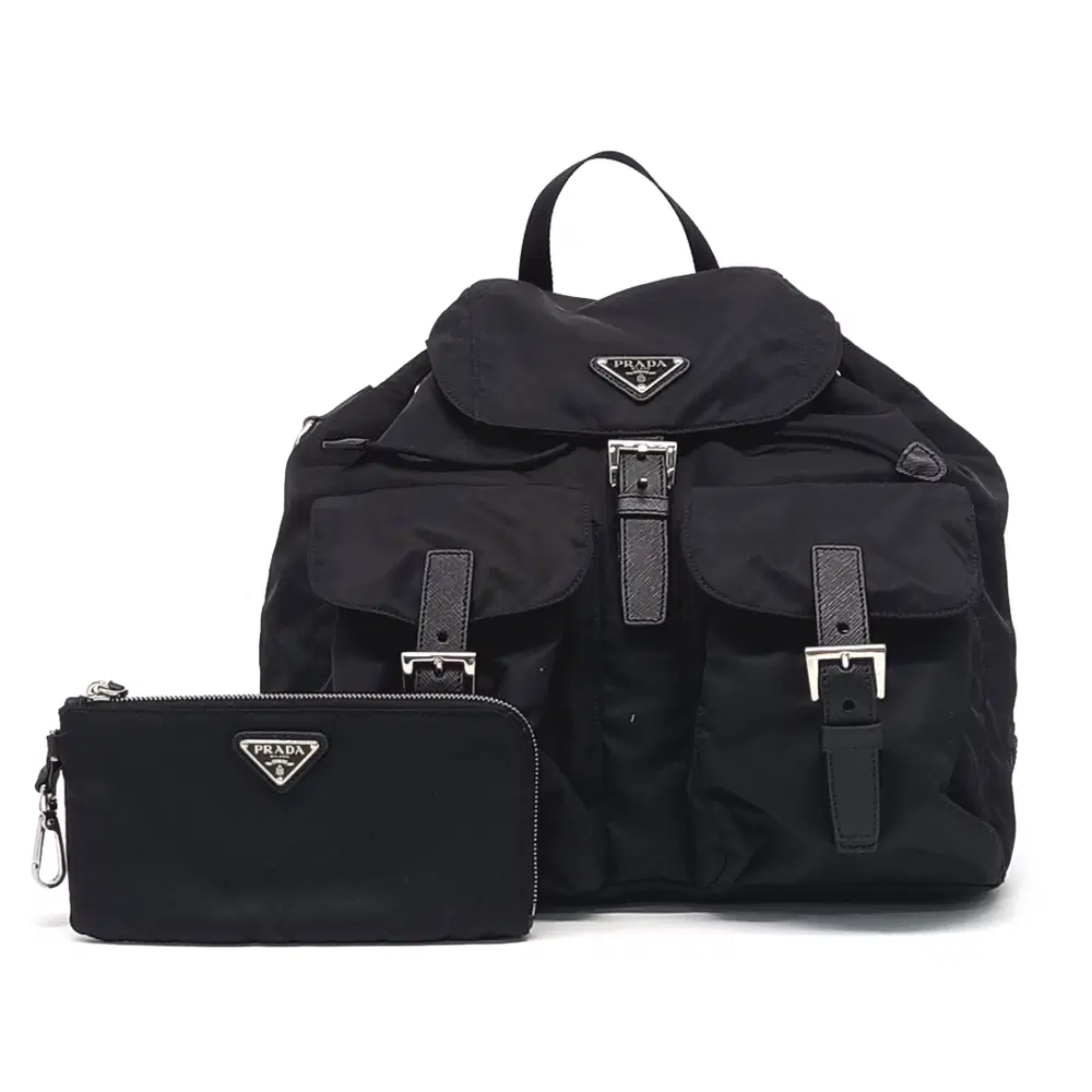 Prada Re-Nylon Two-Pocket Backpack (1Bz811)