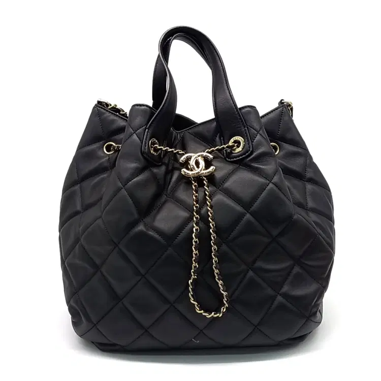 Chanel Chain Drawstring Tote & Shoulder Bag-Hover-Image