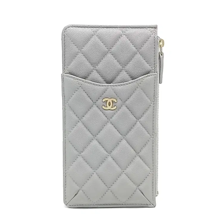 Chanel Caviar Phone Holder/Card Wallet-Hover-Image