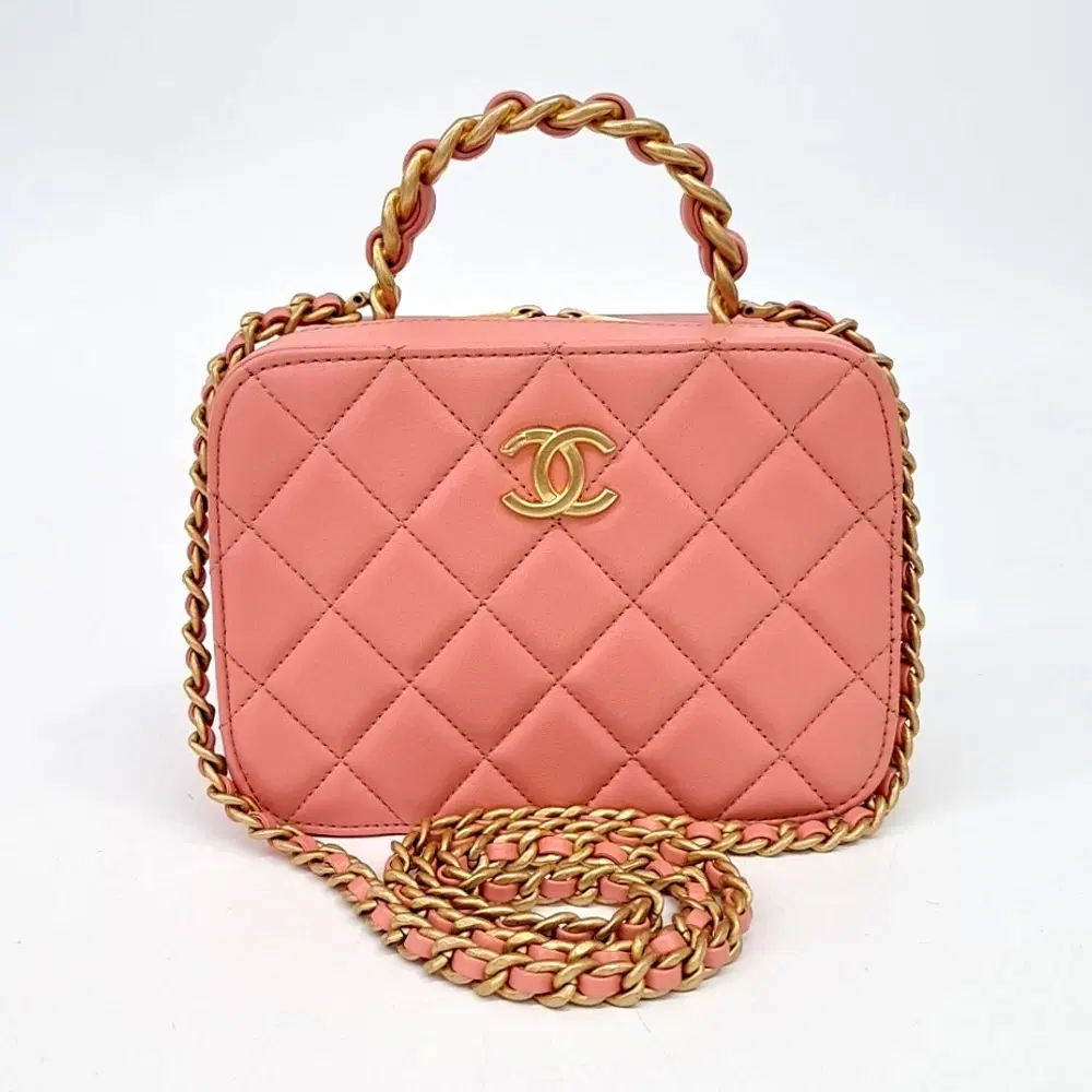 Chanel Cosmetic Vanity Top-Handle Chain Shoulder Bag