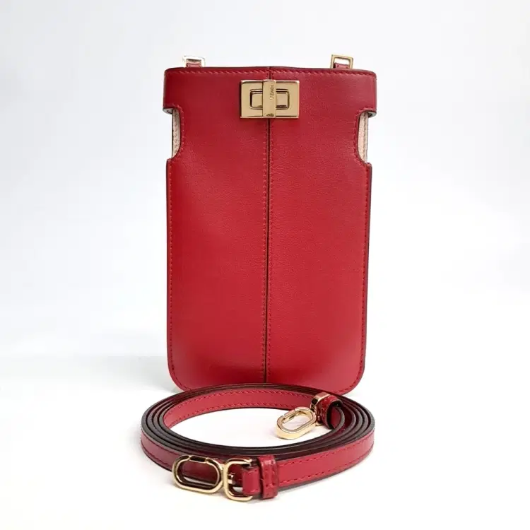 Fendi Peekaboo Phone Holder Crossbody Bag (8M0442)-Hover-Image