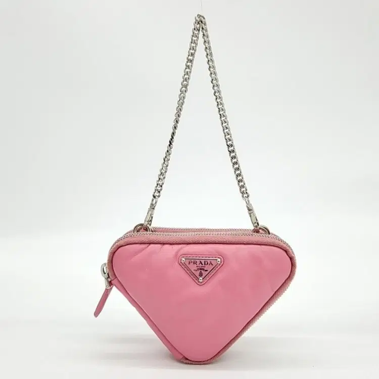 Prada Saffiano Soft Padded Nappa Triangle Mini Crossbody Bag-Hover-Image