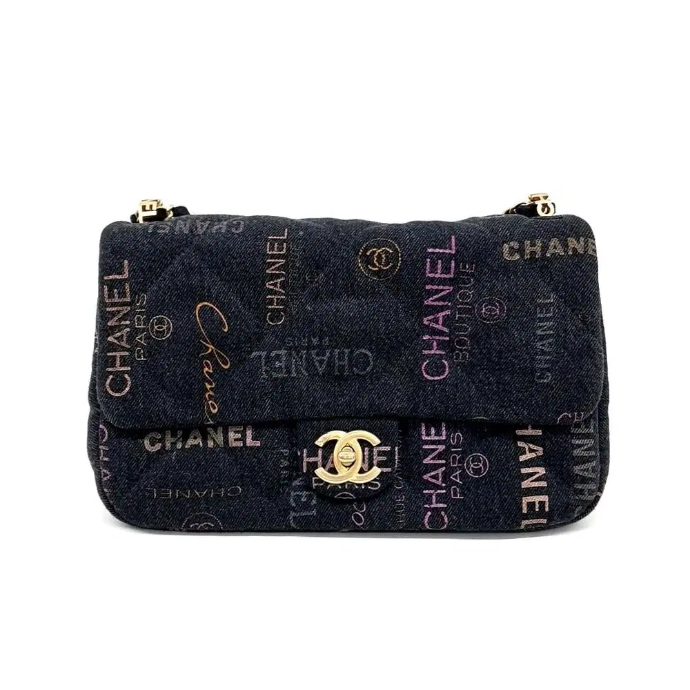 Chanel denim flap bag