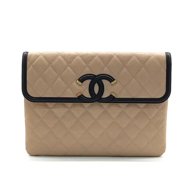 Chanel Caviar Cosmetic Flap Clutch-Hover-Image