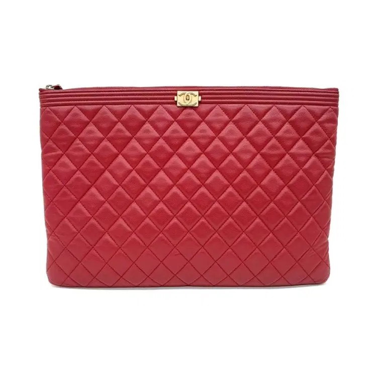 Chanel Caviar Clutch Large-Hover-Image