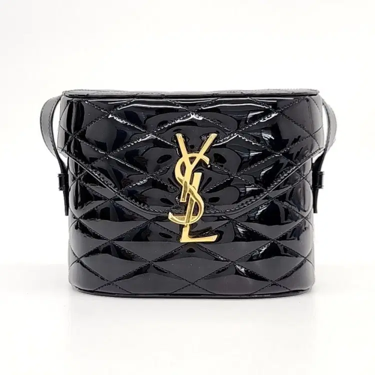 Saint Laurent Patent June Shoulder Bag (710080)-Hover-Image