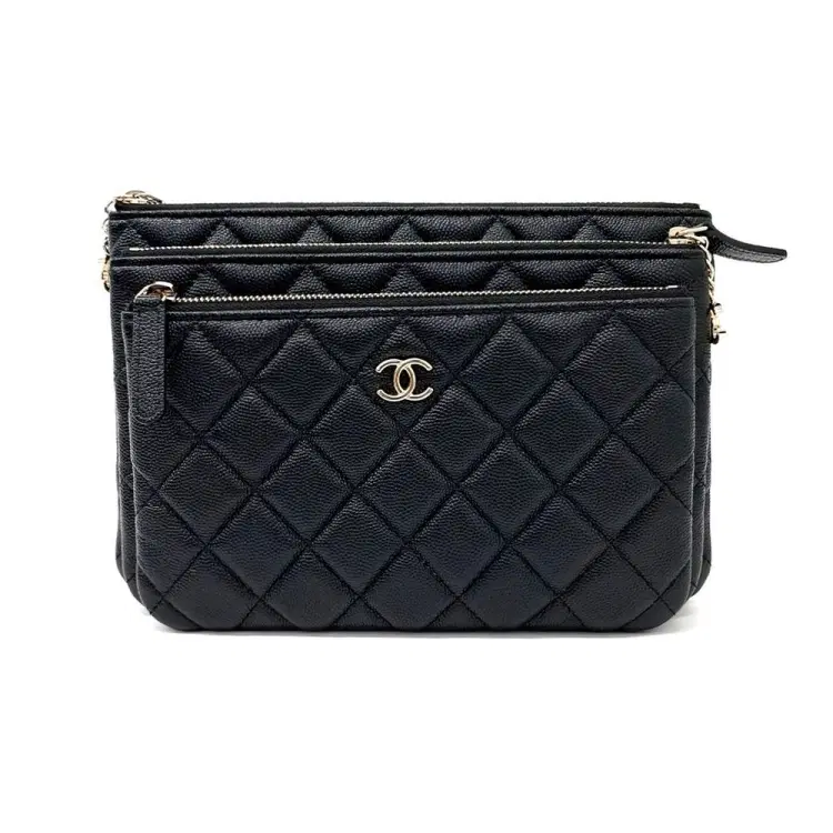 Chanel Caviar Trio Clutch-Hover-Image