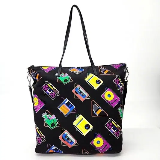 Prada Fabric Shoulder and Crossbody Bag (1BG189)-Hover-Image