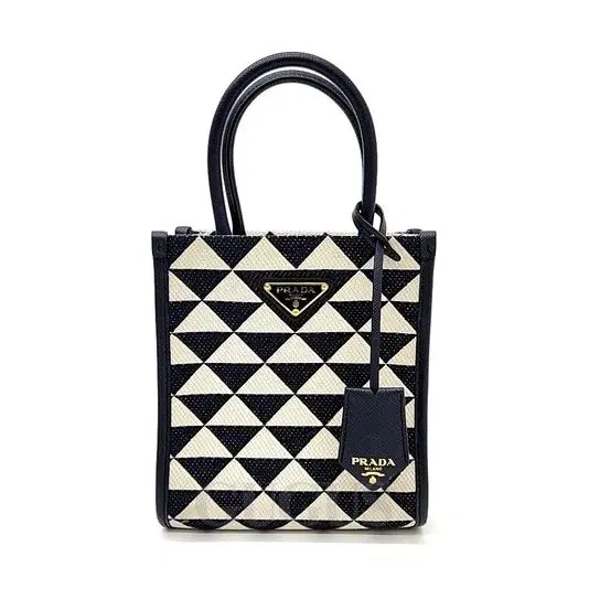 Prada Symbol Jacquard Mini Tote & Crossbody (1BA355)