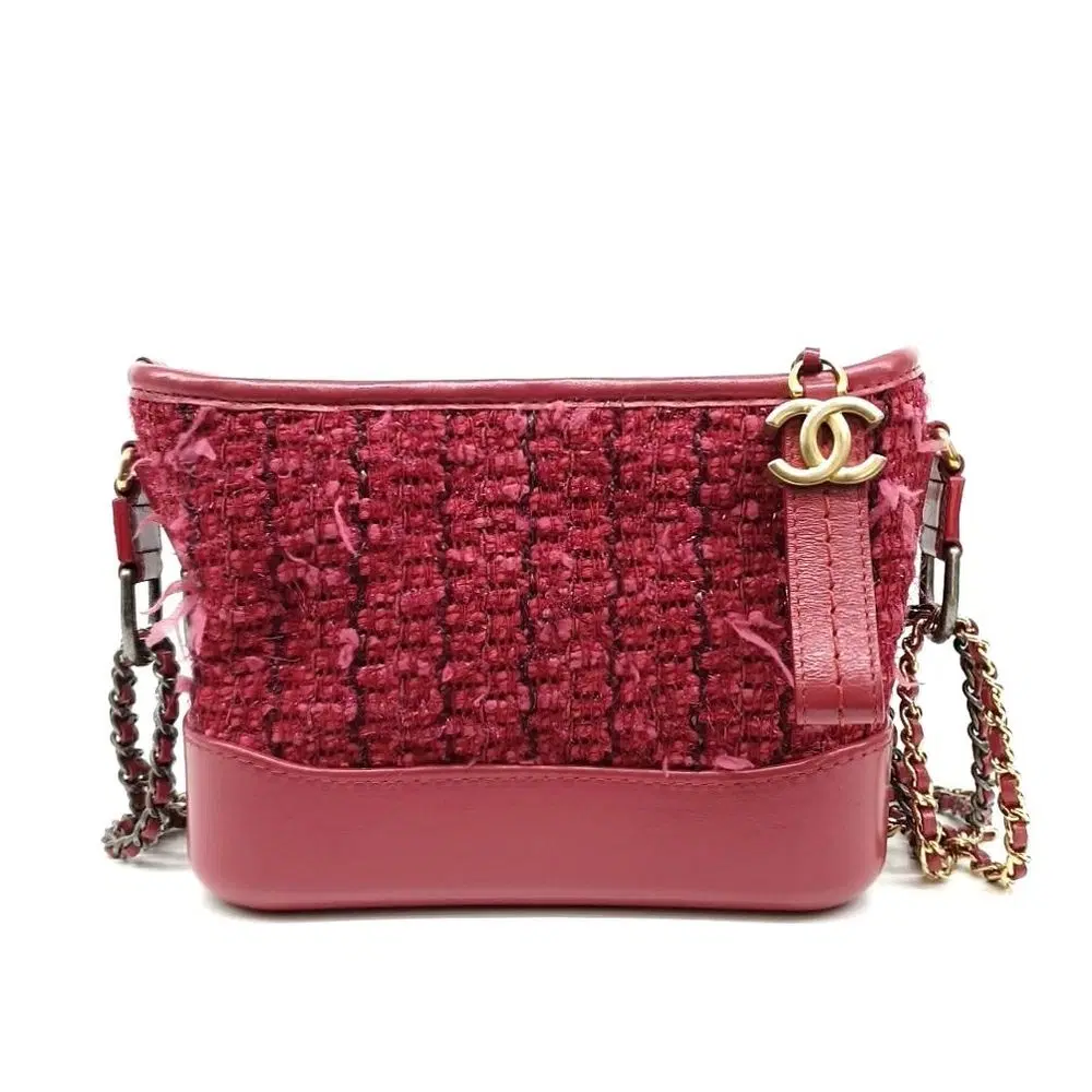 Chanel Tweed Gabrielle Hobo Bag Small