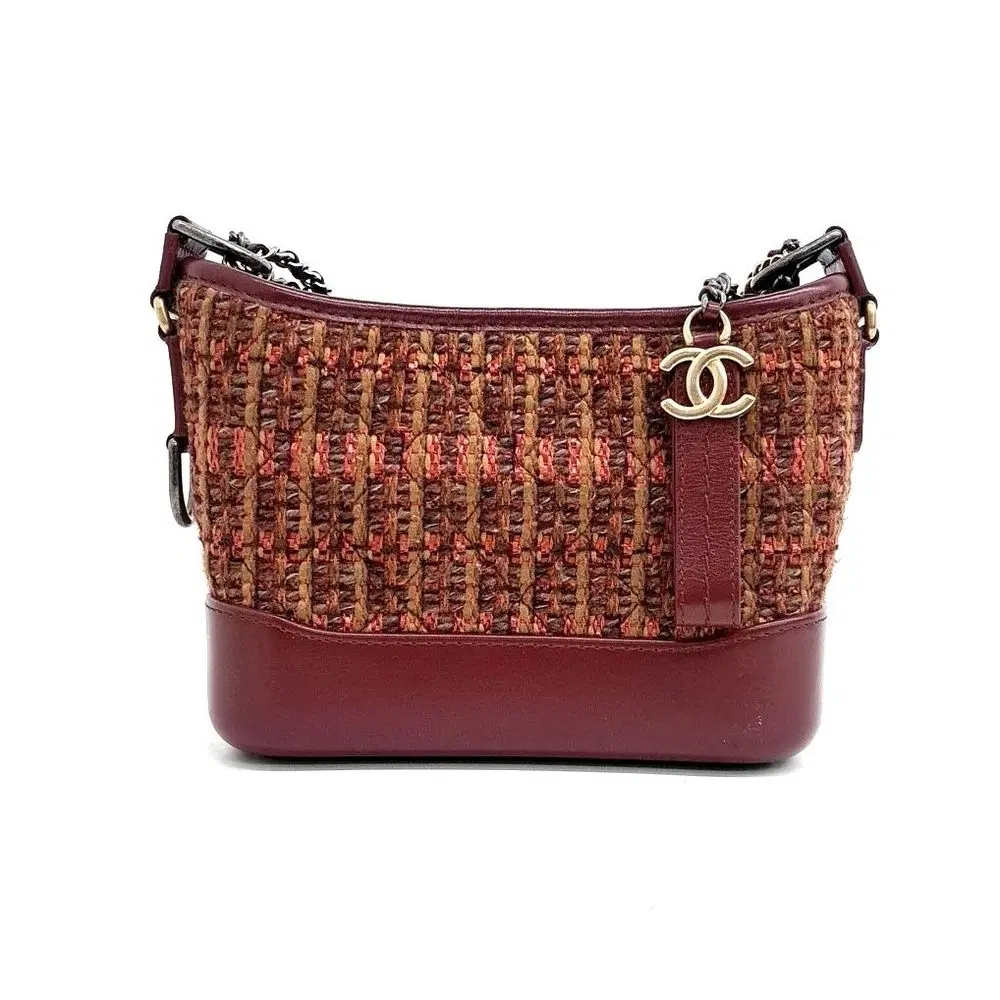 Chanel Tweed Gabrielle Hobo Bag Small