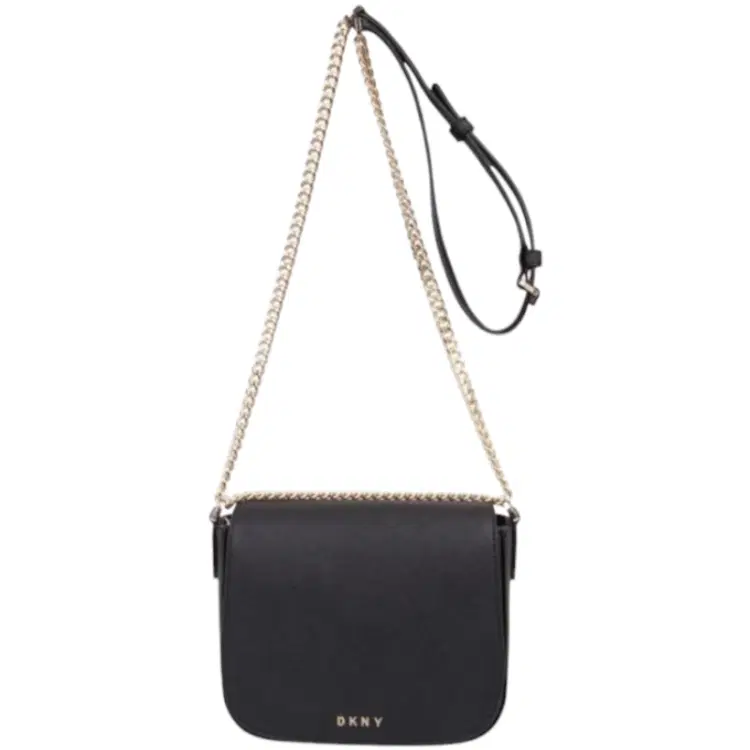 DKNY Leather Black Crossbody Bag For Women-Hover-Image