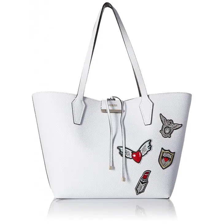 Guess Women Tote Bag , White , Leather , PT642236-WTB-Hover-Image