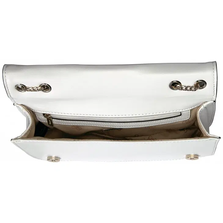 Guess Crossbody Bag for Women - Leather, White - VG669421