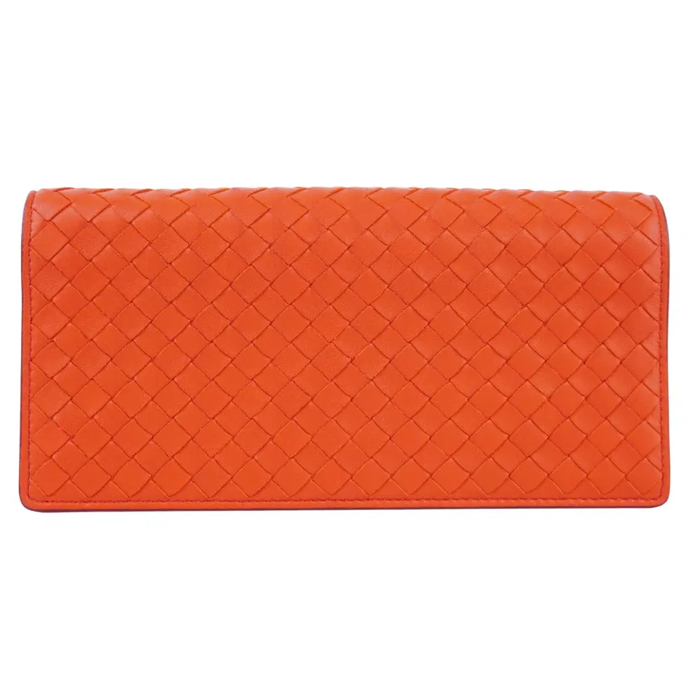 Bottega Veneta Continental Wallet In Red