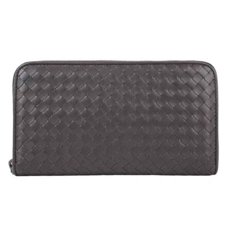 Bottega Veneta Intrecciato Nappa Zip Around Long Wallet-Hover-Image