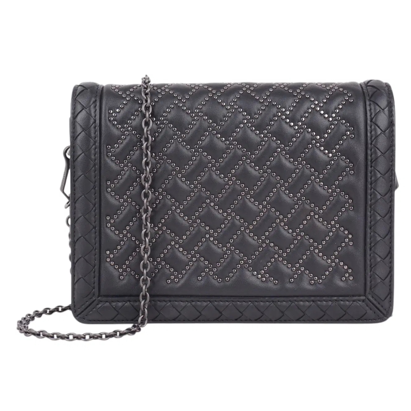 Bottega Veneta Black Mini Montebello Nappa Clutch Bag